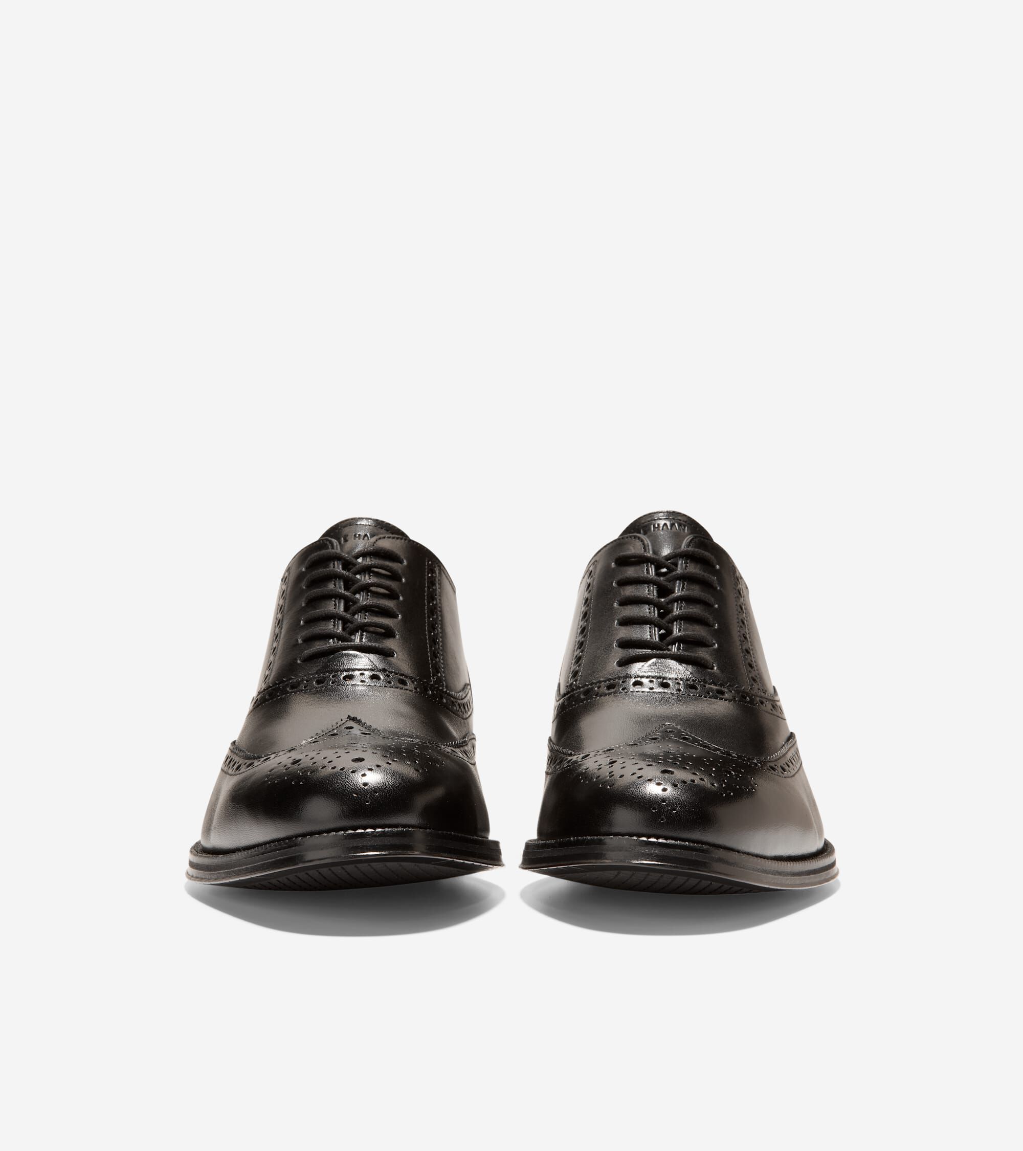 Cole haan wingtip black clearance